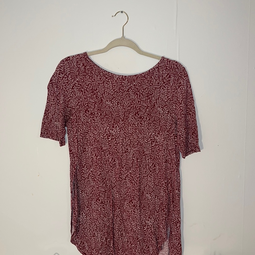 Red Patterned Old Navy Top